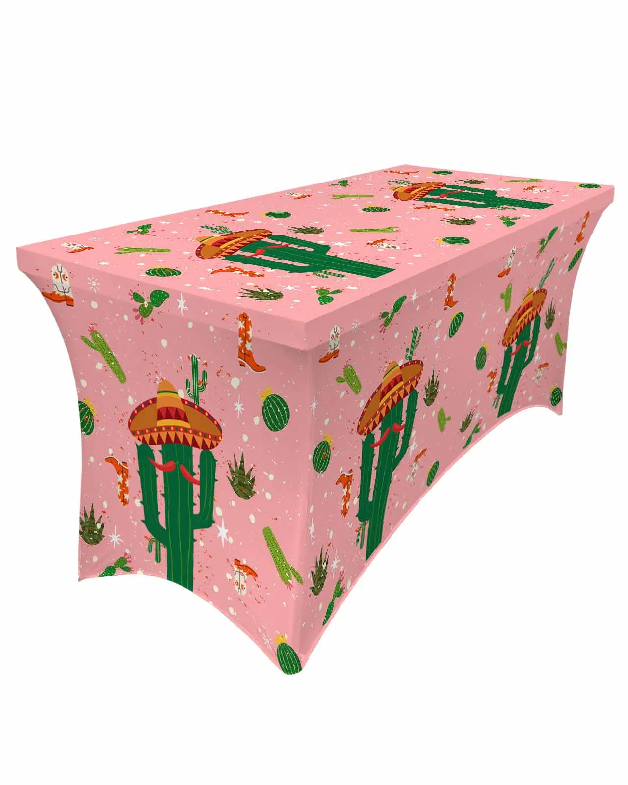 Cactus Shoes Hat Cactus Stars Table Skirt Wedding Decoration Home Birthday Party Table Skirt Dessert Table Cover Home Decor