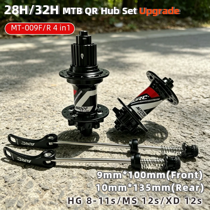 set-mozzo-bici-mtb-upgrade-mt009-qr-9-100mm-10-135mm-114-scatti-6-bulloni-per-hg-ms-xd-12v-ruota-libera-a-sgancio-rapido-28-32h