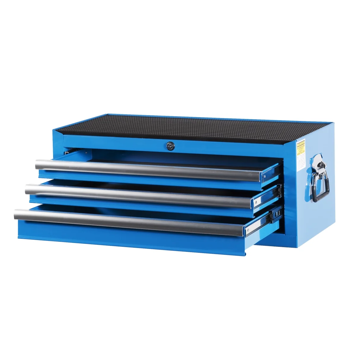 

Classic Auto Repair Tool Chest 3 Drawers Portable Blue Tool Storage Box