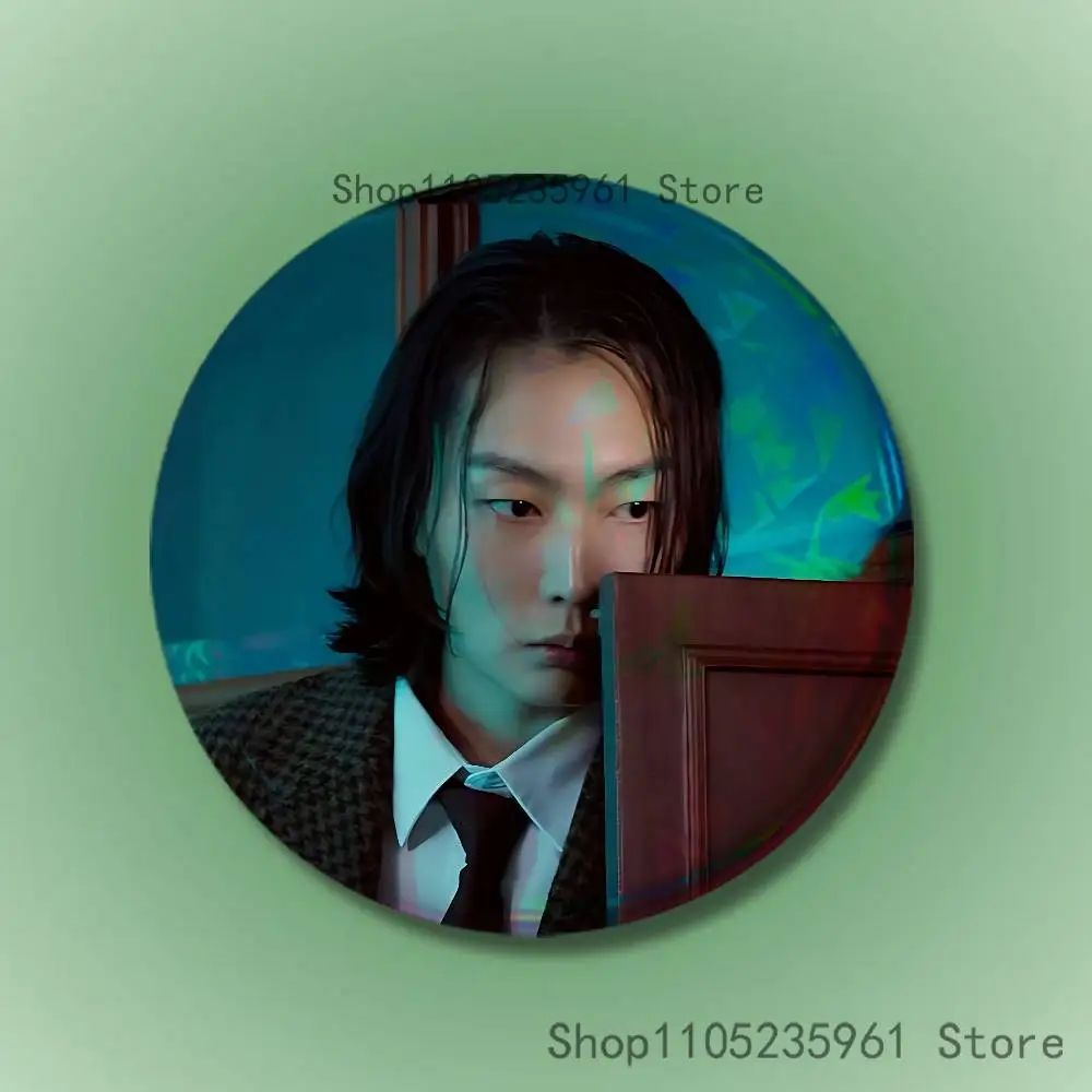 R-Roh J-Jae-wonS 58 مللي متر 44 مللي متر HD طباعة بروش شارات جميلة ديربي عرض دائري دبابيس التلبيب دبابيس مخصصة