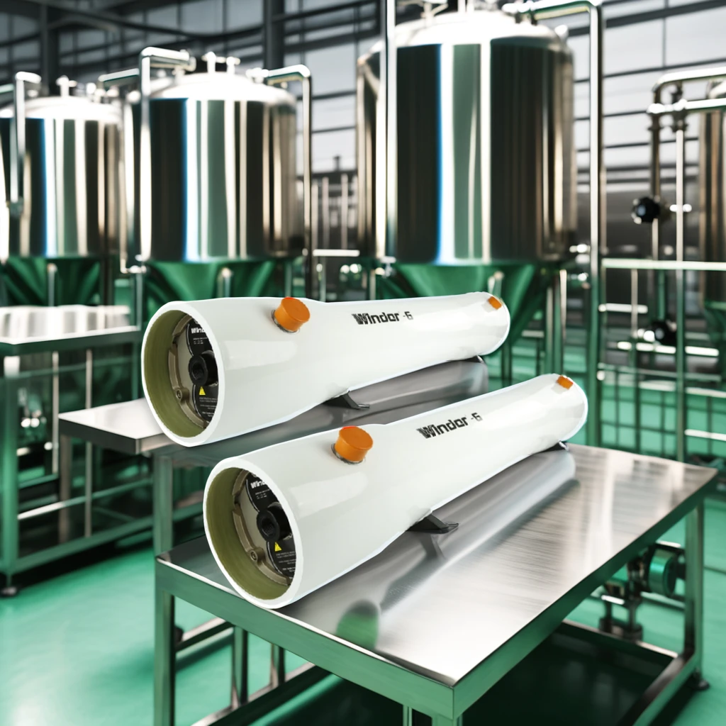 300psi Winder-G Series FRP RO Membrane Vessel 8040 Fiberglass Membrane Housing