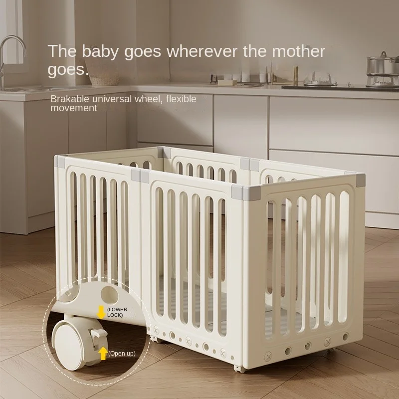 Children's Mobile Fence Baby Protection Fence Baby Indoor Home Game Bar, Living Room Crawling Bar Suitable For Aged 0-2 Year