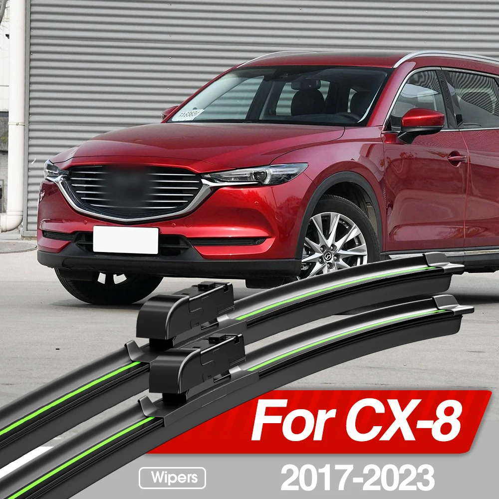 

For Mazda CX-8 CX8 CX 8 2017-2023 Front Windshield Wiper Blades 2pcs Windscreen Window Accessories 2018 2019 2020 2021 2022