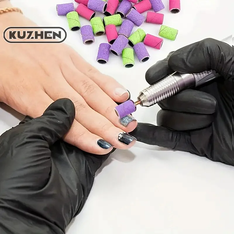 Fasce per anelli per levigatura delle unghie 210 pezzi Grana Trapano elettrico per manicure Testine abrasive per rimozione smalto gel UV Strumenti abrasivi per pedicure