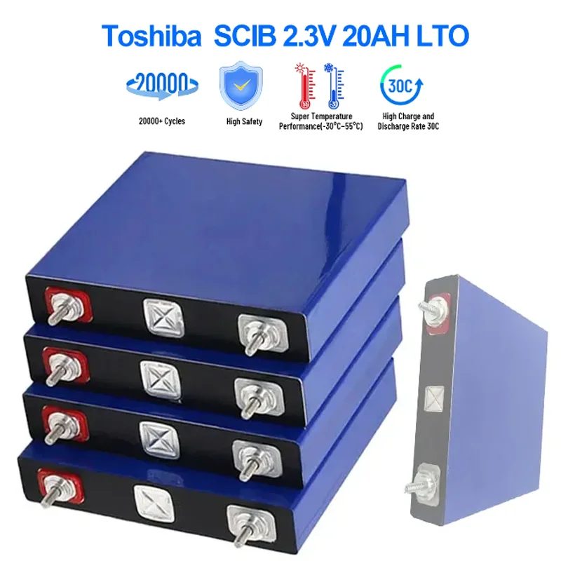 Toshiba LTO 2.3V 20Ah Rechargeable LTO Original High Rate Dischargeable Batteries for Low Temperature High Rate Discharge DIY