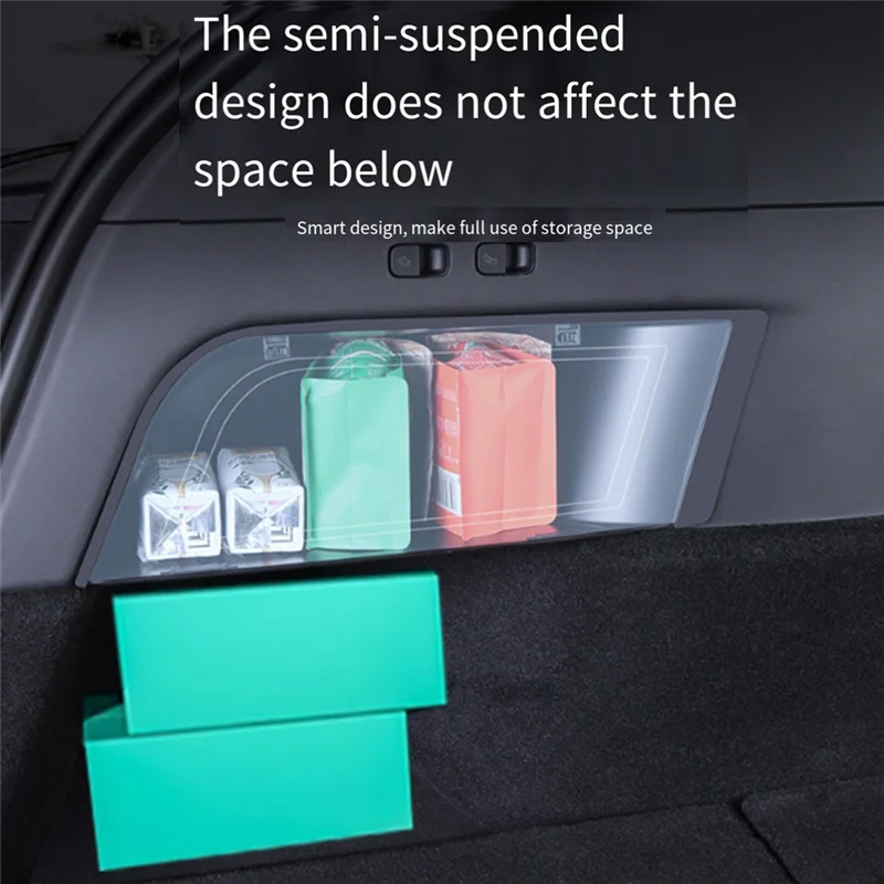

Car Trunk Organizer Side Storage Box For Tesla Model Y 2021-2023 Waterproof Organizer Box Replacement Car Accessories 1 Piece
