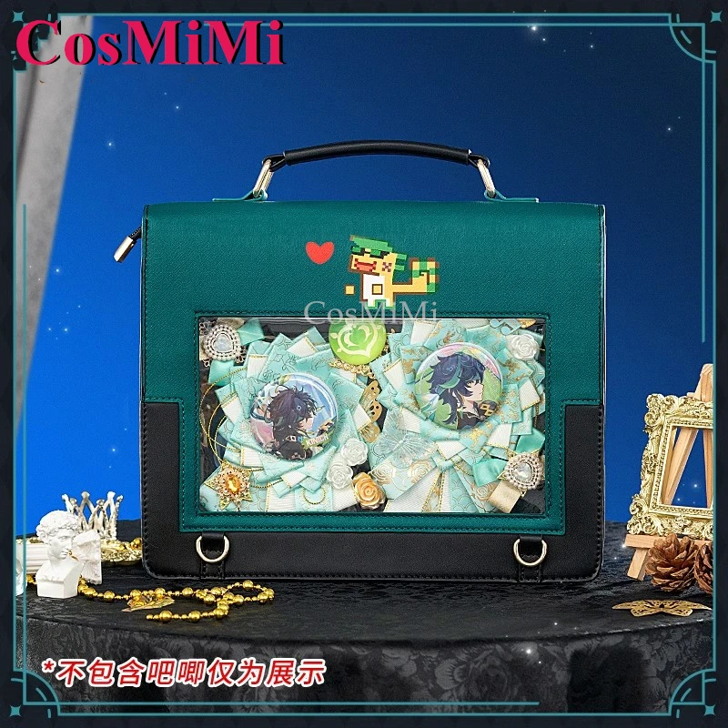 CosMiMi Game Genshin Impact Kinich Cosplay Theme Impression Pack Daily Preppy Commuter Backpack Messenger Bag Lovely Itabag New