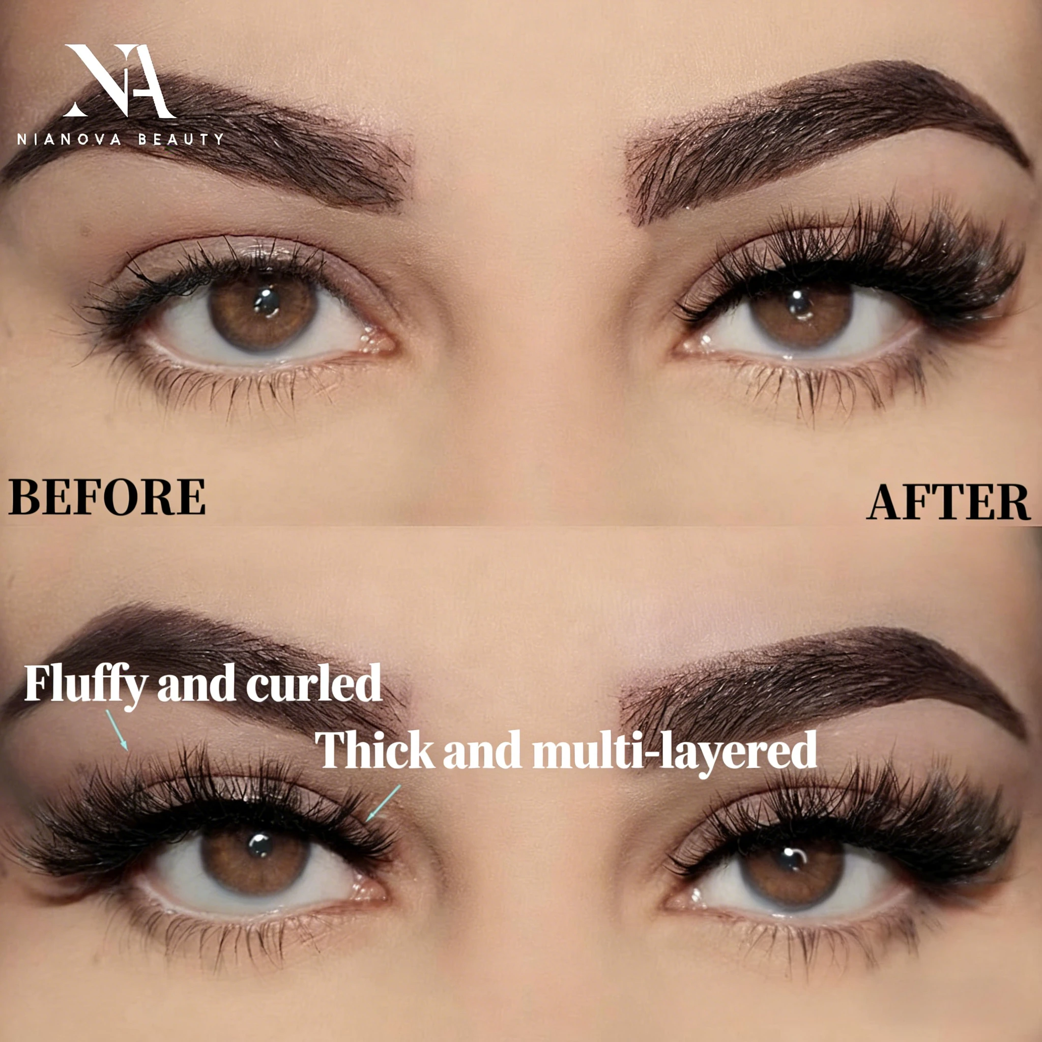 Sztuczne rzęsy z norek, rzęsy typu winged, grube rzęsy do makijażu, dramatyczne rzęsy, naturalne objętość, miękkie sztuczne rzęsy, losowa dystrybucja