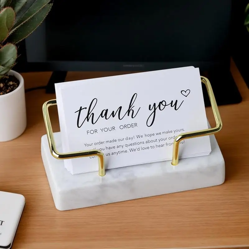 Держатель для визитных карточек Мраморный настольный держатель для визитных карточек Износостойкая подставка для визитных карточек для рабочих выступлений