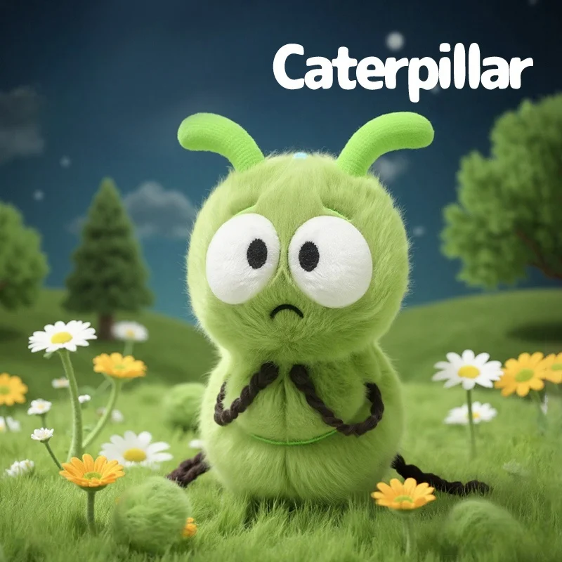 16cm Cartoon Funny Insect Series Plush Toys Soft Cute Caterpillar Stuffed Animals Perfect Birthday Gifts for Kids Girls or Boys