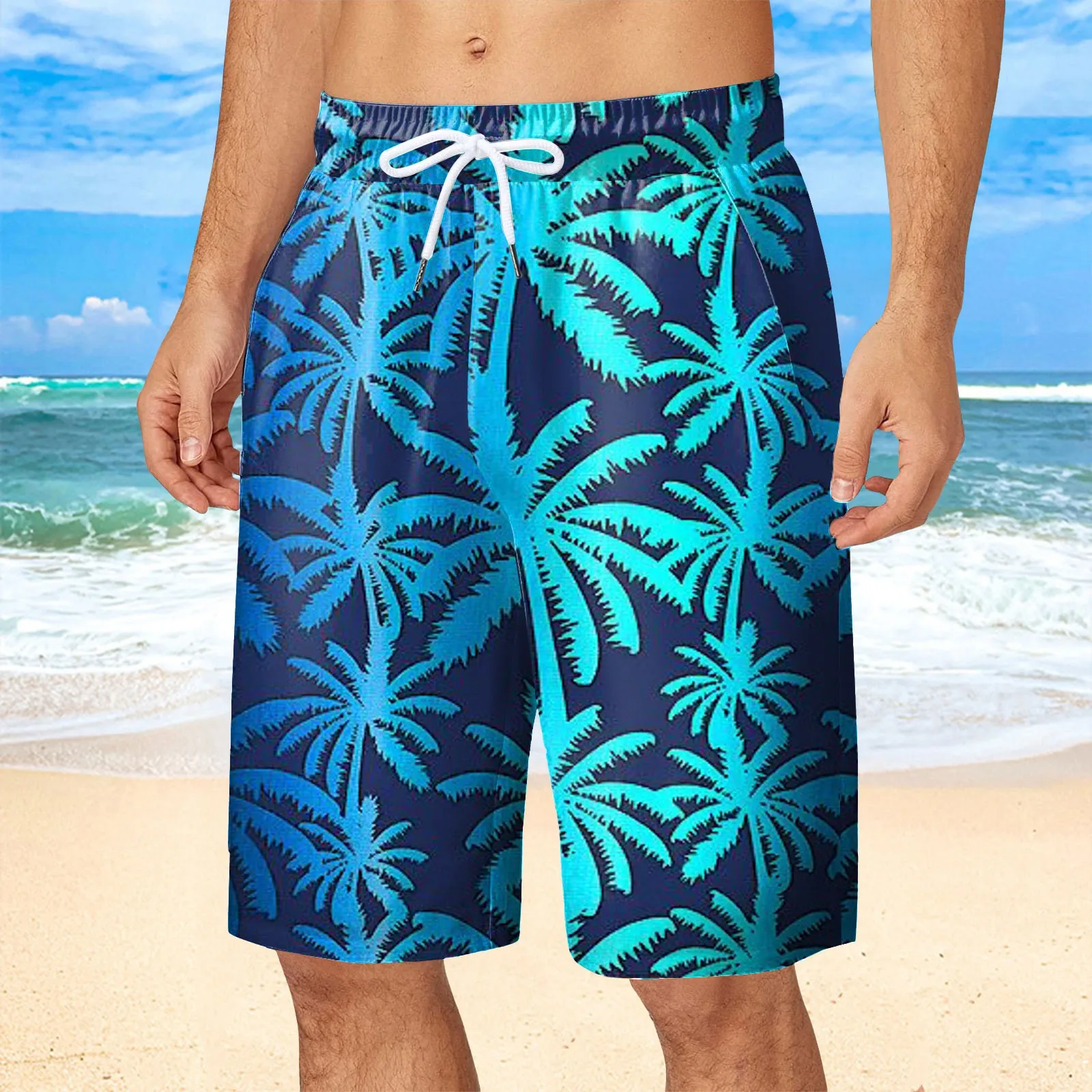 Hawaii Vacation Beach Shorts For Men 3d Printed Flower Casual Pants Board Shorts Swimsuit Trunks Hawaiion Short