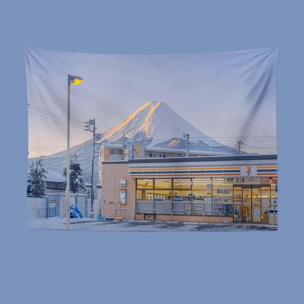 HD-Mount Fuji Wall Hanging – Scenic Tapestry for Living Room & Home Decor