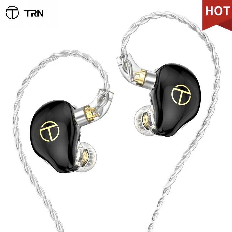 TRN ST7 HIFI Adjustable Type-C Wired Earphones In Ear Loop Iron Double Loop Five Iron Hybrid Earphones gaming headset