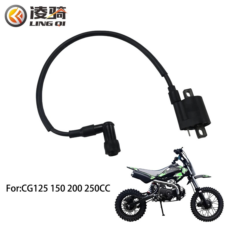 

LINGQI Высоковольтная катушка зажигания для CG125 150cc 200cc 250cc ATV Quad Dirt Pit Bike, скутер, мопед, детали зажигания