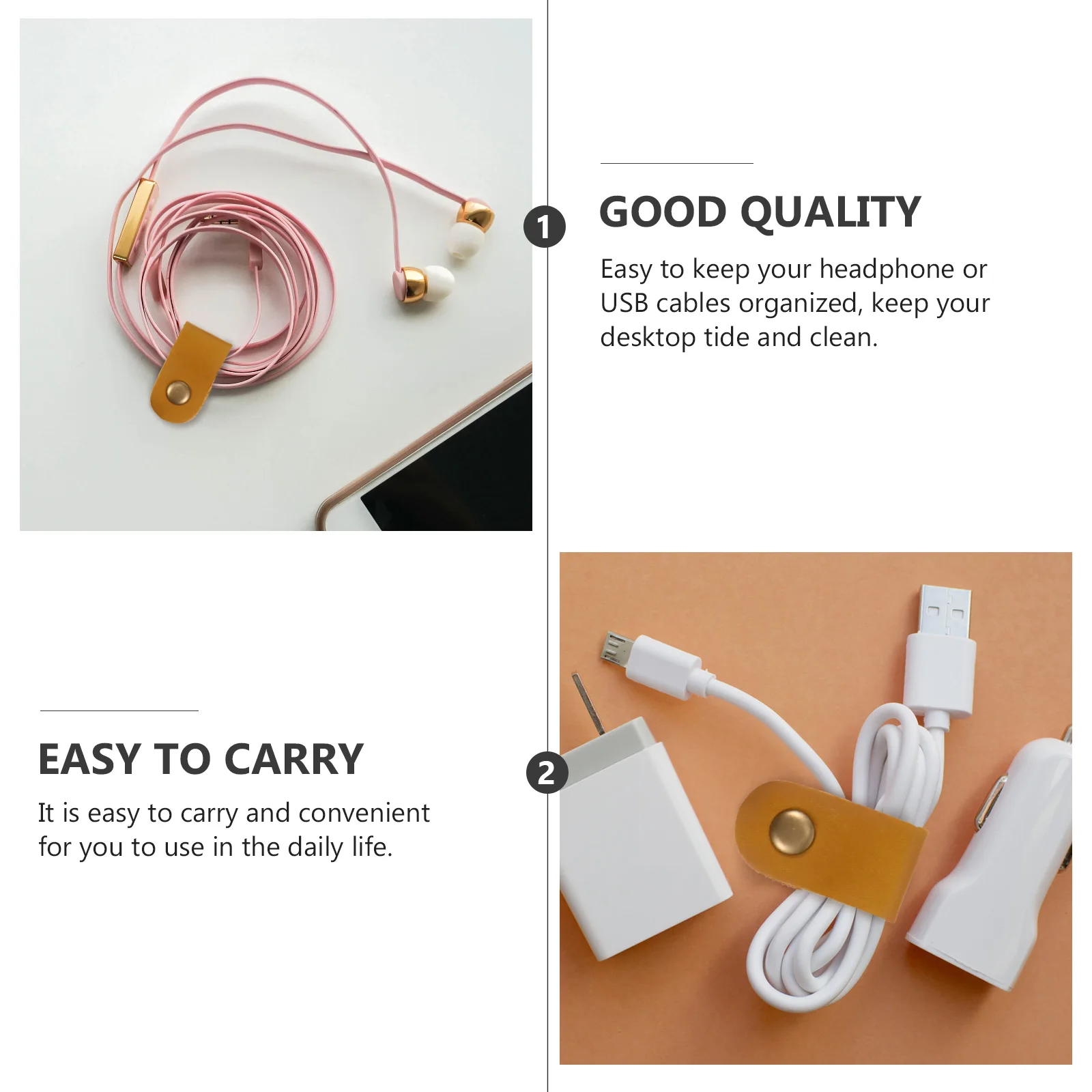 

10pcs Straps Handmade Cord Organizer Durable Tie Keeper Earphone Winder Usb Cable Clips Anti-Tangle Data Cable Storage
