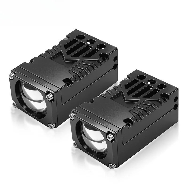 

120W Car LED Grille Light Solenoid Valve Laser Spotlight Motorcycle Headlight Waterproof Dual Color High Bright Lamp Accesorios