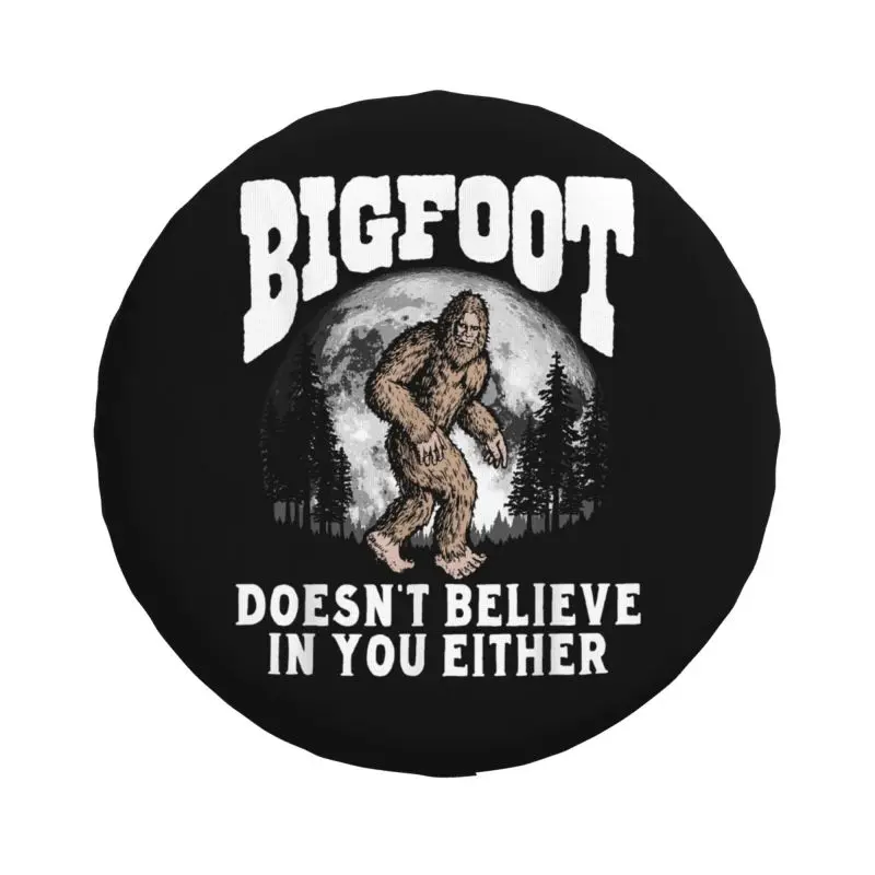 Bigfoot Doesnt Believe In You Either Spare Wheel Cover for Suzuki Mitsubish 4WD RV Custom Tire Protector 14