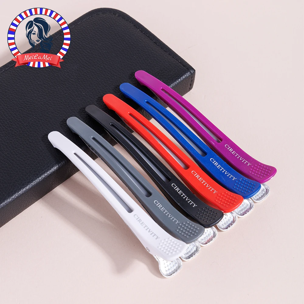 

6Pcs Hairdressing Clamps Women's Claws Section Clips Barber Crocodile Hairpin Salon Styling Tools Hair Accessories