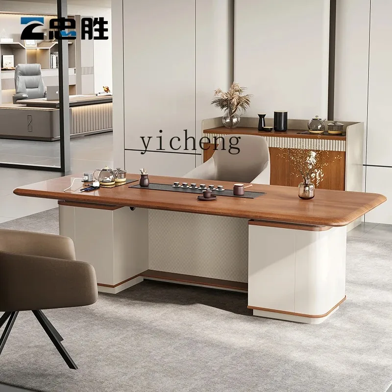 CZ-2 Tea Table Tea Table Office Walnut Kettle Integrated Embedded Light Luxury Modern High Sense