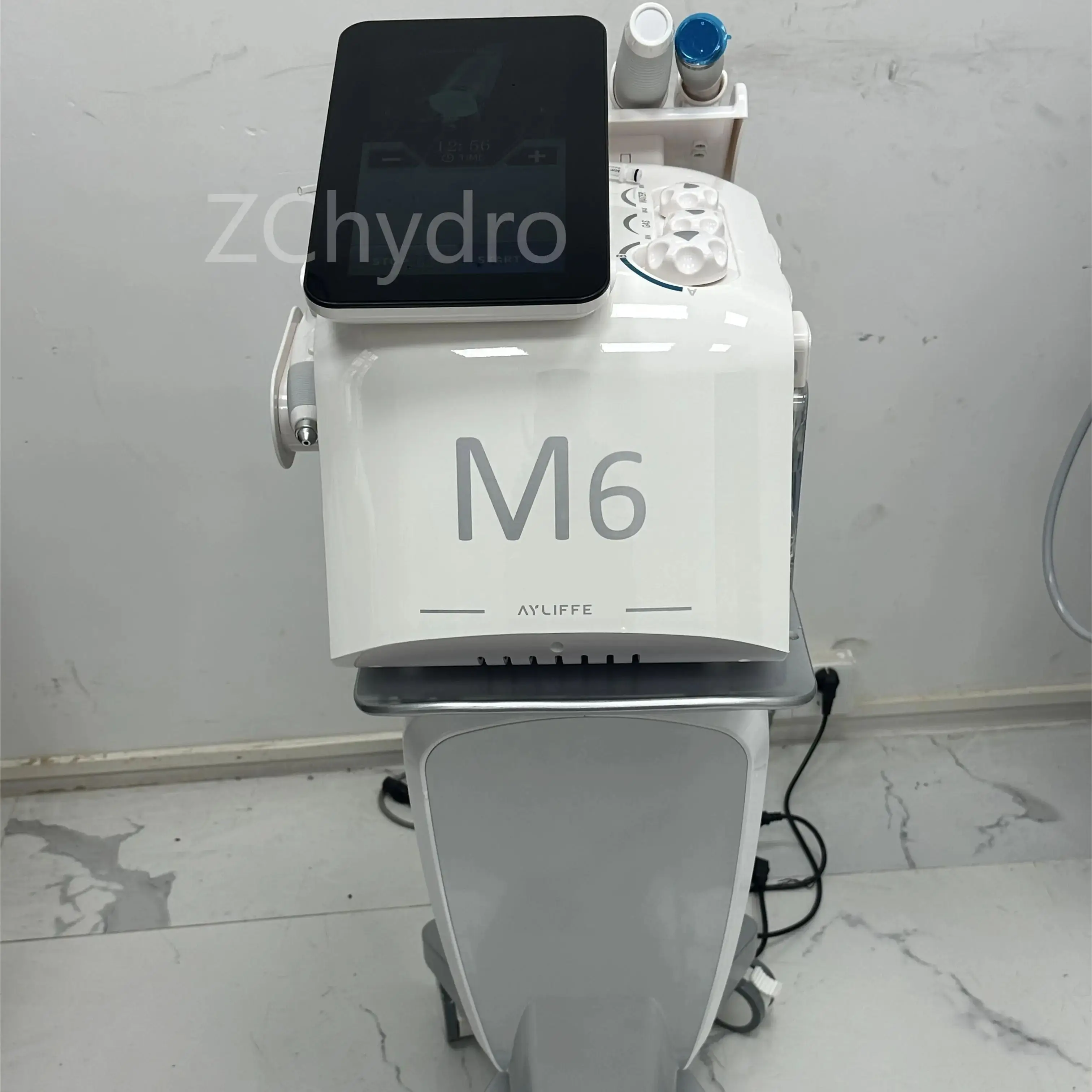 M6 Facial Skin Management Blackhead Removal Hydra Dermabrasion Machine 6 Functions with Trolley for Skin Cleaning