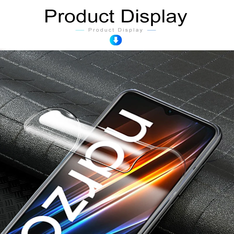 3 pçs tela frontal filme de hidrogel macio para realme narzo 50i prime realmi narzo 50 i narzo50i prime capa de película protetora clara
