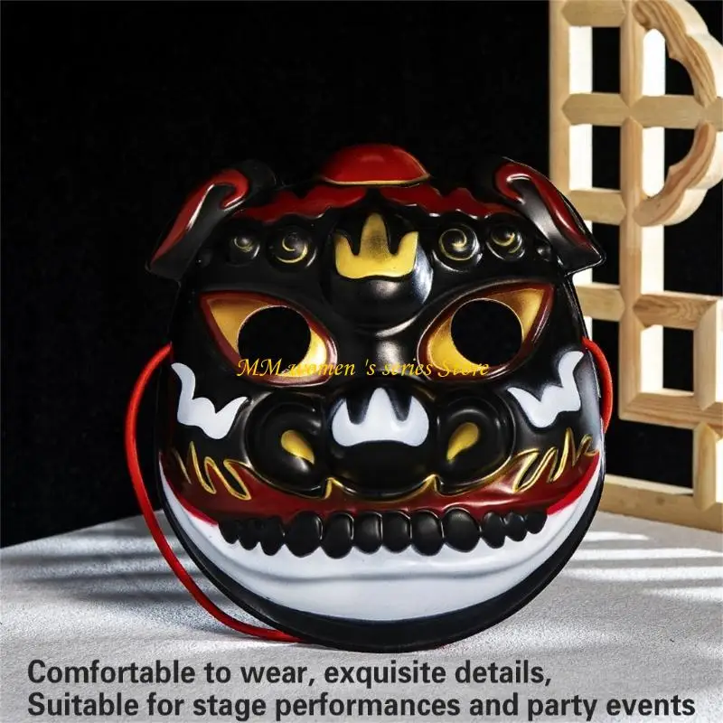 Q39C Hand Painted Mask Halloween Party Mask Masquerade Decoration Mask Halloween Costume Accessories for Men Women Cosplay