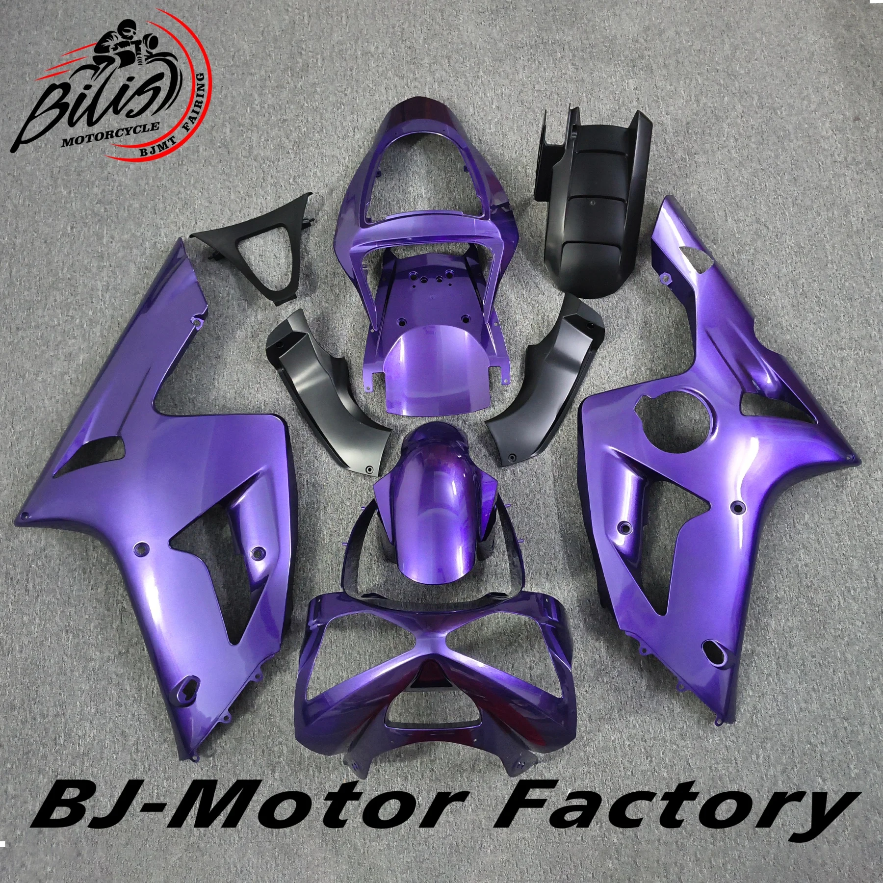

Hot fairing kit for Kawasaki ZX6R fairings 2003 2004 all glossy black plastic bodywork parts for ZX-6R 03 04 Ninja 636