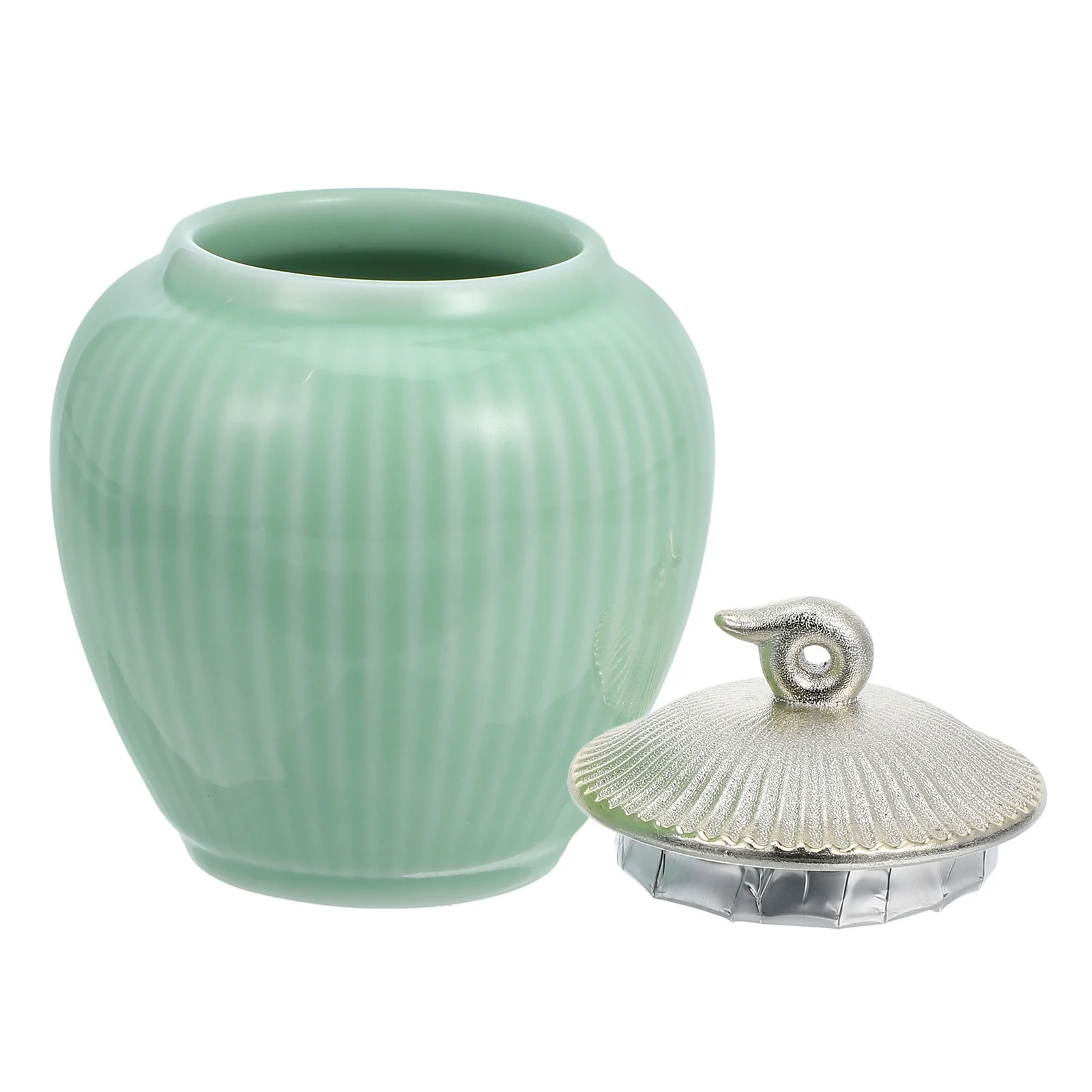 

Ceramic Tea Storage Canister Traditional Airtight Jar for Loose Tea Dried Food Kitchen Organizer Dried Fruit Jar