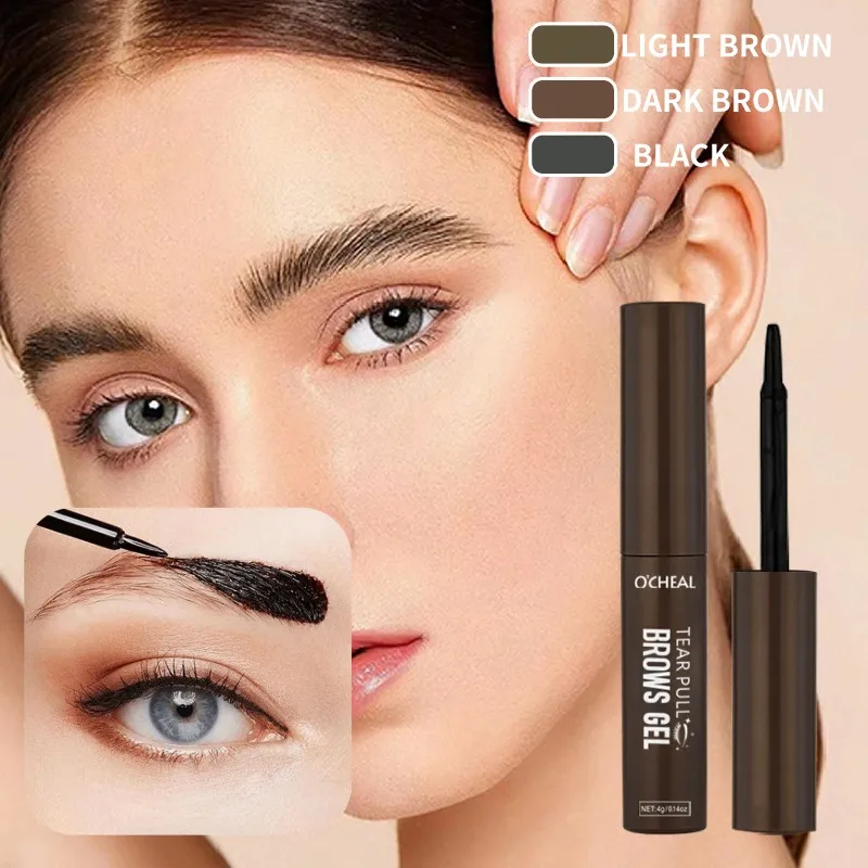 1 Stück abreißbare Augenbrauencreme, wasserfest, schweiß- und make-upbeständig, schaffen eine langanhaltende natürliche Augenbrauenform