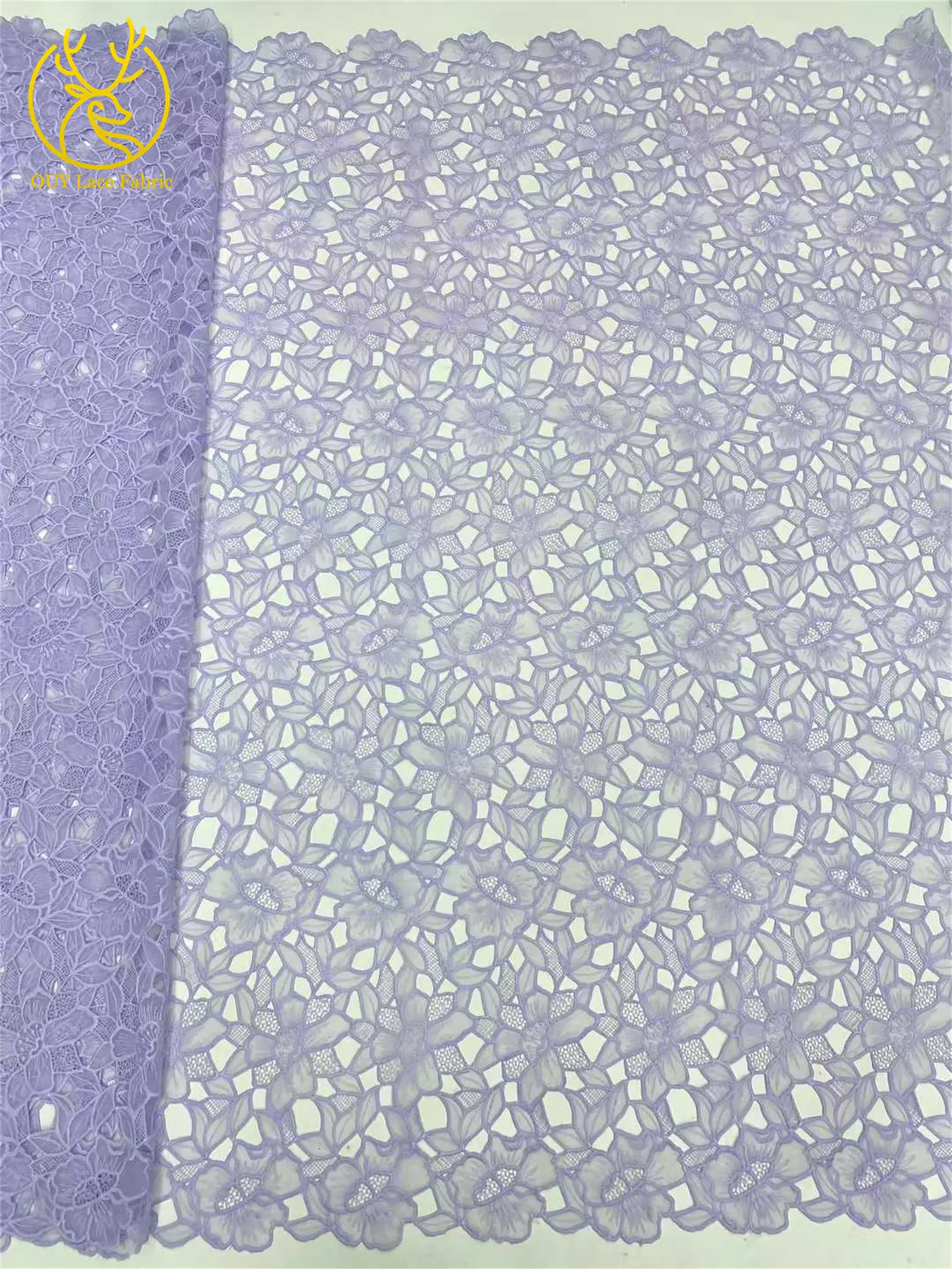Eleganter französischer Mesh-Spitzenstoff 2026 Luxuriöser afrikanischer Stickerei-Tüll für Braut- und Abendkleider DIY Nähen 5 Yards – Detail 14