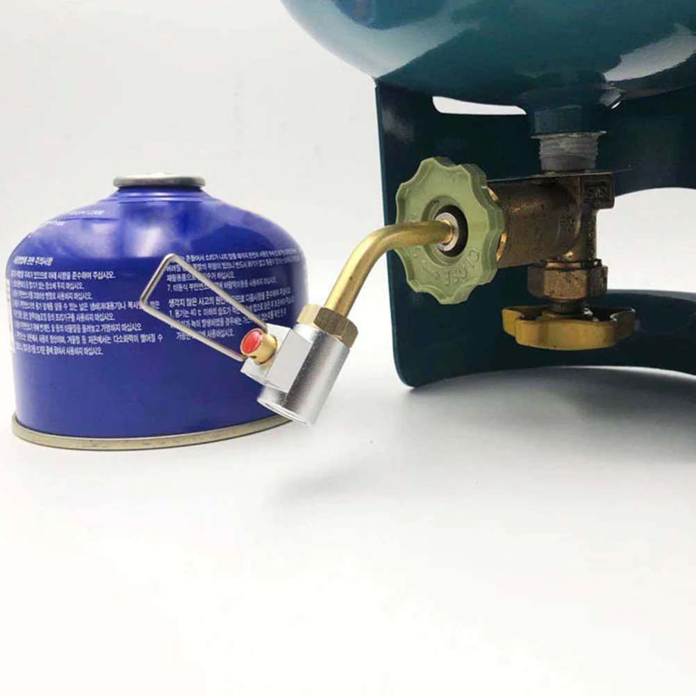 

Inflation Valve Adapter for Gas Tank Fill Metal Camping Zinc Alloy Converter Portable Butane Refill Propane Liquid Storage