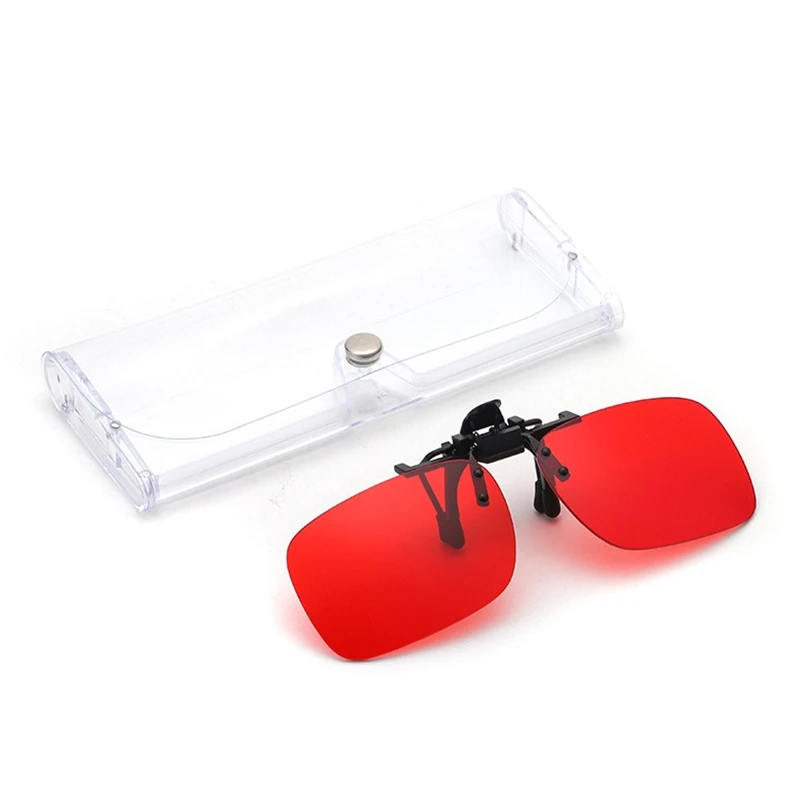 YURERSH Red Green Glasses Clip Children\'s Amblyopia Achromatism Function Training 3D Strabismus Stereo Fusion Vision Clip Y10