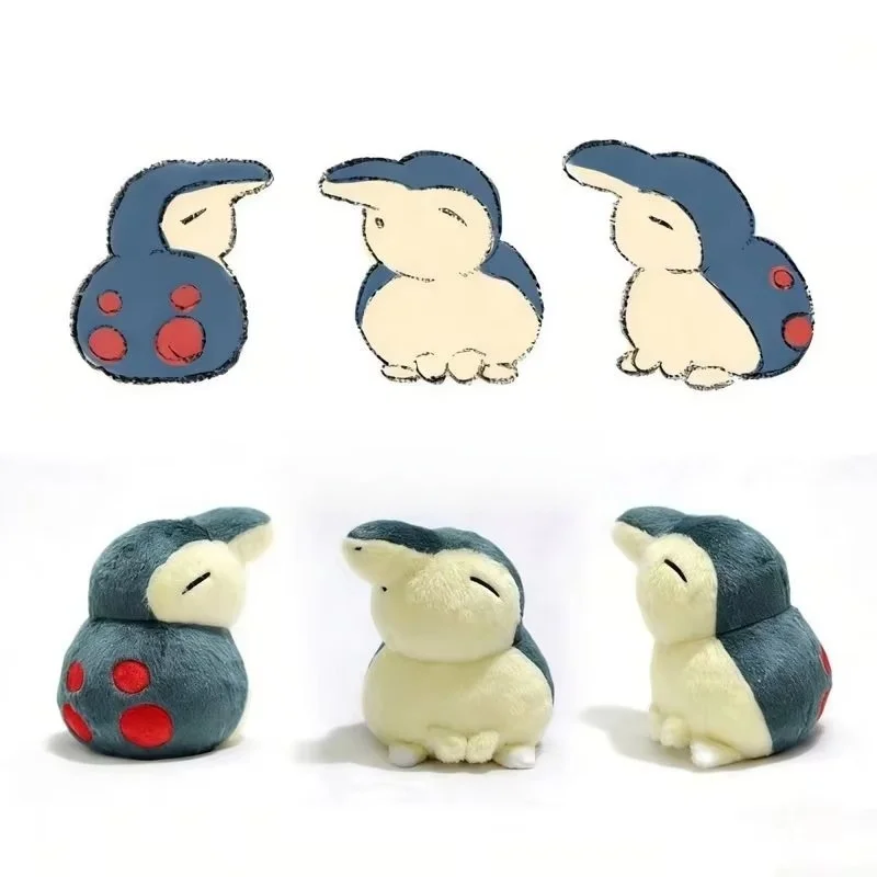 

Cute Super Cute Trendy Toy Handmade 15cm Cyndaquil Plush Hand Puppet Stuffed Toy Ornament Birthday Gif