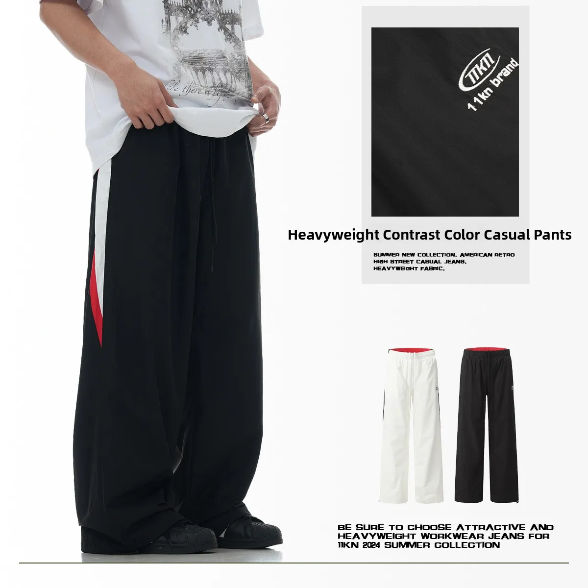 

Ретро-спортивные брюки в американском стиле, быстросохнущие, тонкие, свободного кроя, с вельветовой отделкой, цветные, унисекс, летние, модные, из хлопка, рабочие брюки