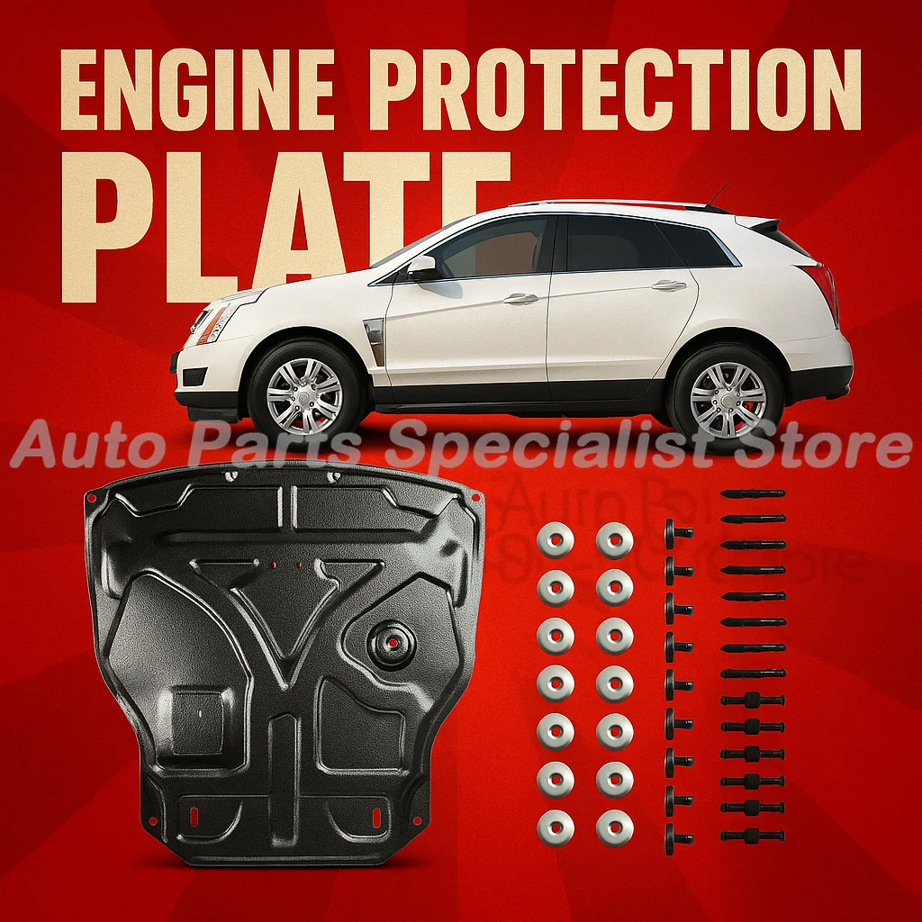 

Engine Chassis Guard Cover Protector Manganese Steel Plastic Accessories Protector Fender For Cadillac SRX SUV 2015-2019 2018