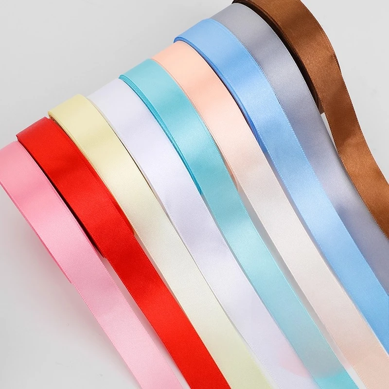 

10roll Satin Ribbon 20MM 22meters for Wedding Birthday Party Handmade Gifts DIY Clothing Decoration Auxiliary Materials Ribbon