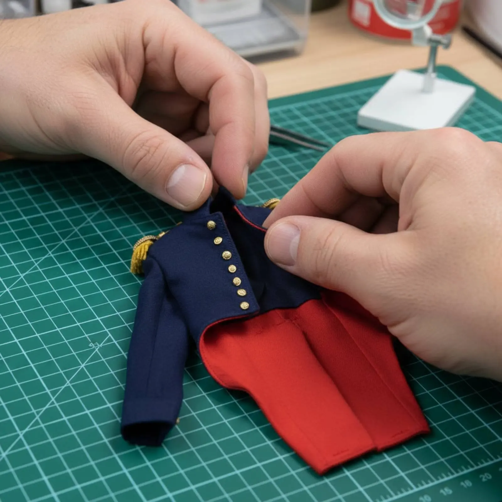 Napoleonic Jacket Model Historically Inspired Design 12 Inch Figure Uniform Miniature Infantryman Clothes Easy On/detach view 3