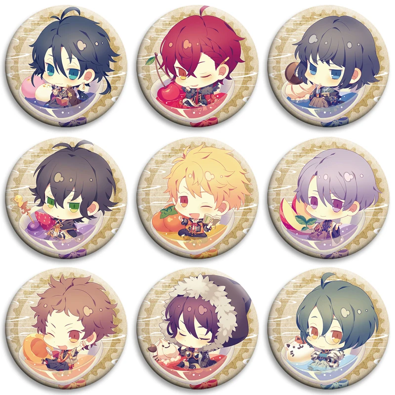 Anime Bungo To Alchemist Characters Badges Tinplate Button Pins Round Brooches for Clothes Bag Decor Jewelry Accessories Gifts