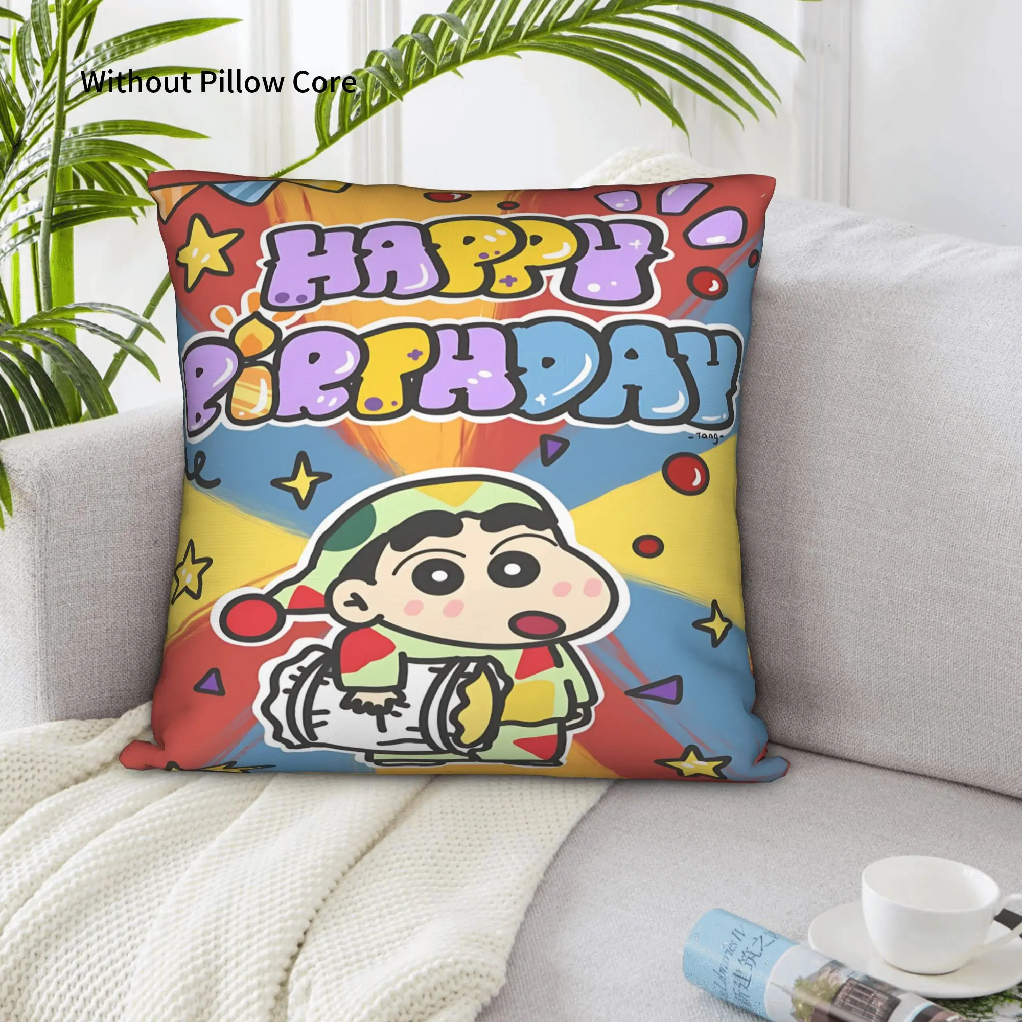 1PC Crayon S Shin chan Pillow Case Home Decor Items Double-Sided Printing  Sofa Cushion Bedroom Bedside Pillow