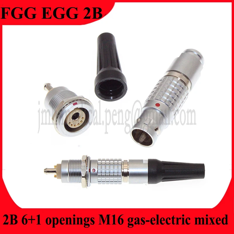 

FGG EGG 2B 6+1 Gas-electric Hybrid Equipment Aviation Connector M15 Medical Connector Male Plug Female Socket