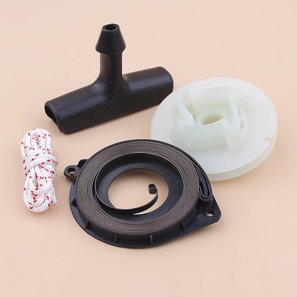 Recoil Starter Pulley Spring Handle Grip Rope Kit For Husqvarna 445 450 460 бензопила Chainsaw Replacement Spare Part