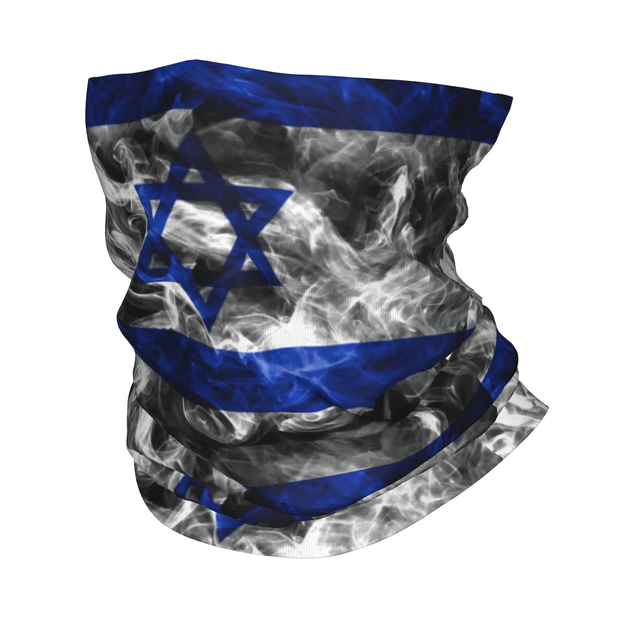 Personalizado Israel estrella de David raya invierno diadema calentador de cuello hombres mujeres esquí Camping tubo bufanda Jerusalén Polaina de bandana facial