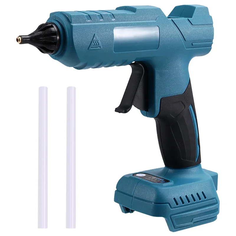 

ABUH-Cordless Electric Hot Melt Glue Tool Rechargeable Anti-Scald Copper Nozzle DIY With Glue Sticks For 20V Battery