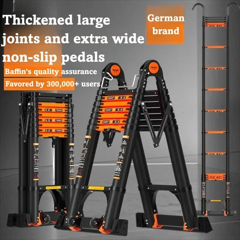 

Aluminum Alloy Telescopic Ladder Multifunctional Herringbone Design for Home Portable Engineering Construction Use