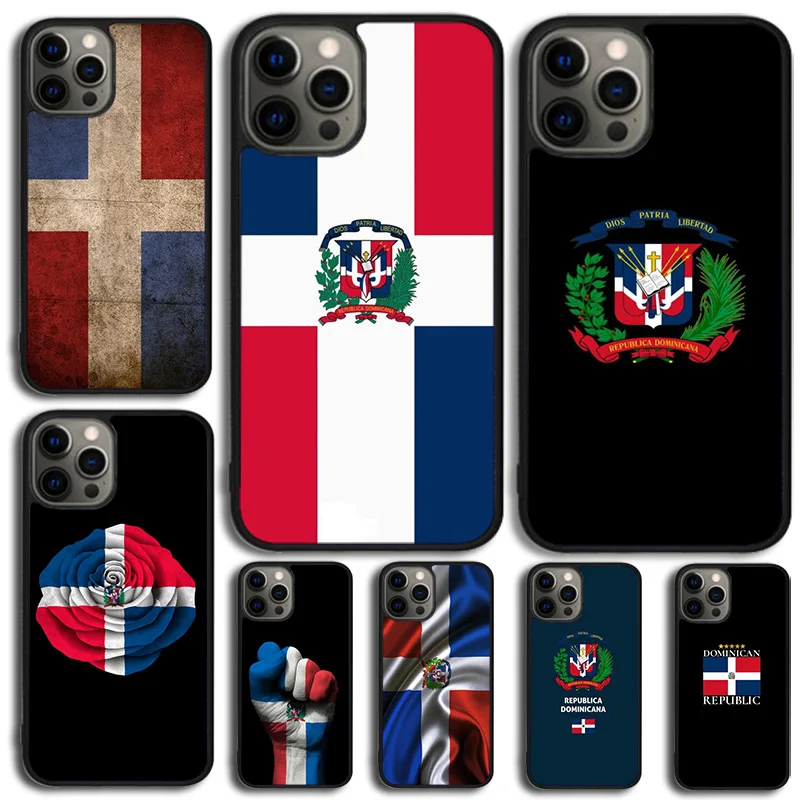 Dominican Republic Coat Of Arms Phone Case For iPhone 15 16 14 XR XS 11 12 13 Mini Pro MAX Plus