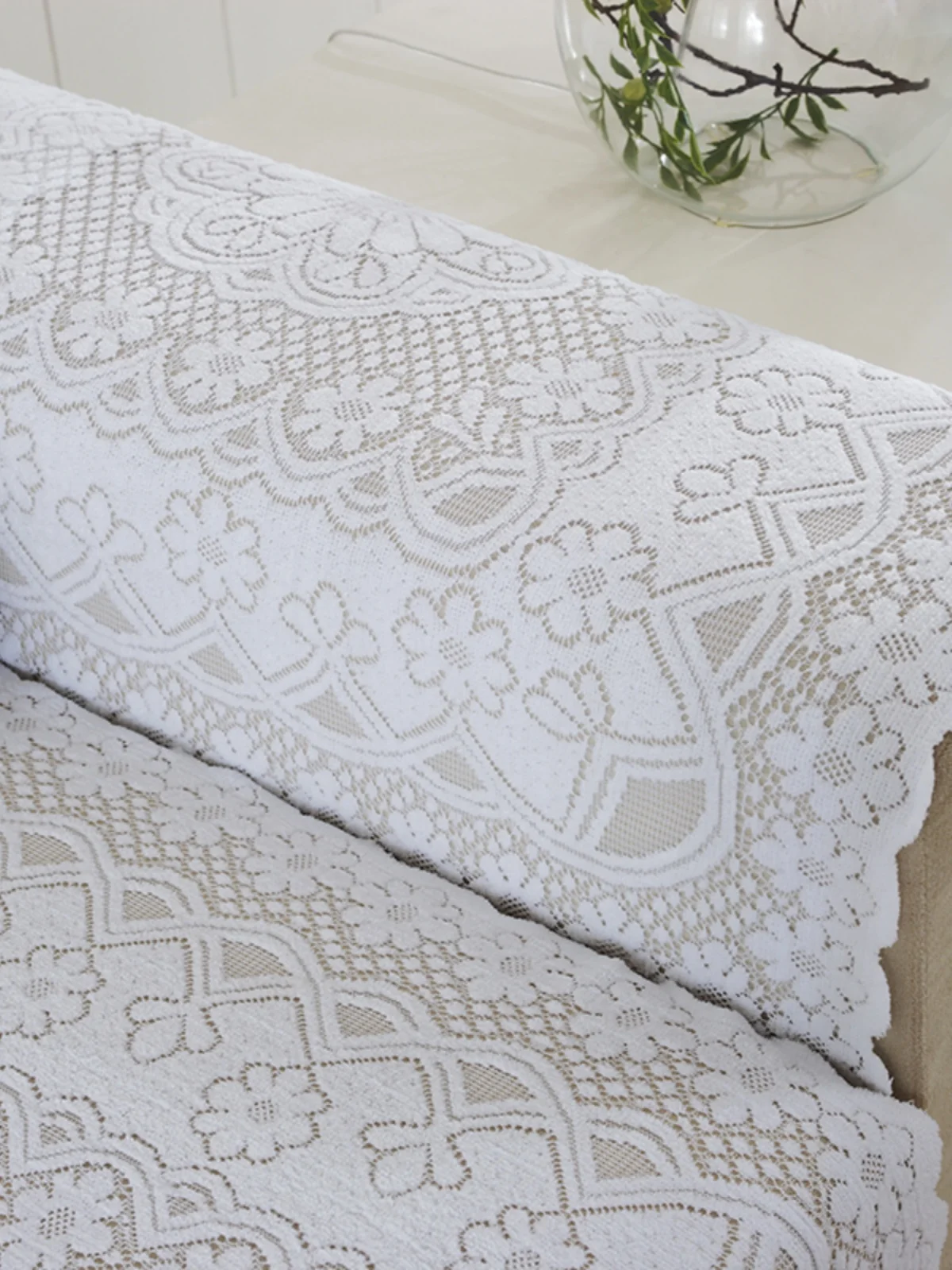 

Thickened Modern Simple Lace Tablecloth Refrigerator Dustproof Cover Towel Multi-purpose Cloth Art Home Decorative Item