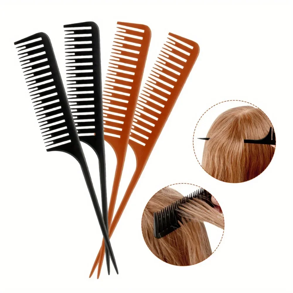 Barber Shop Specific Dyeing Hair Comb Serrated Oil Head Styling Comb Hairdresser Recommended Hairdressing Tool Pointed Tail Comb