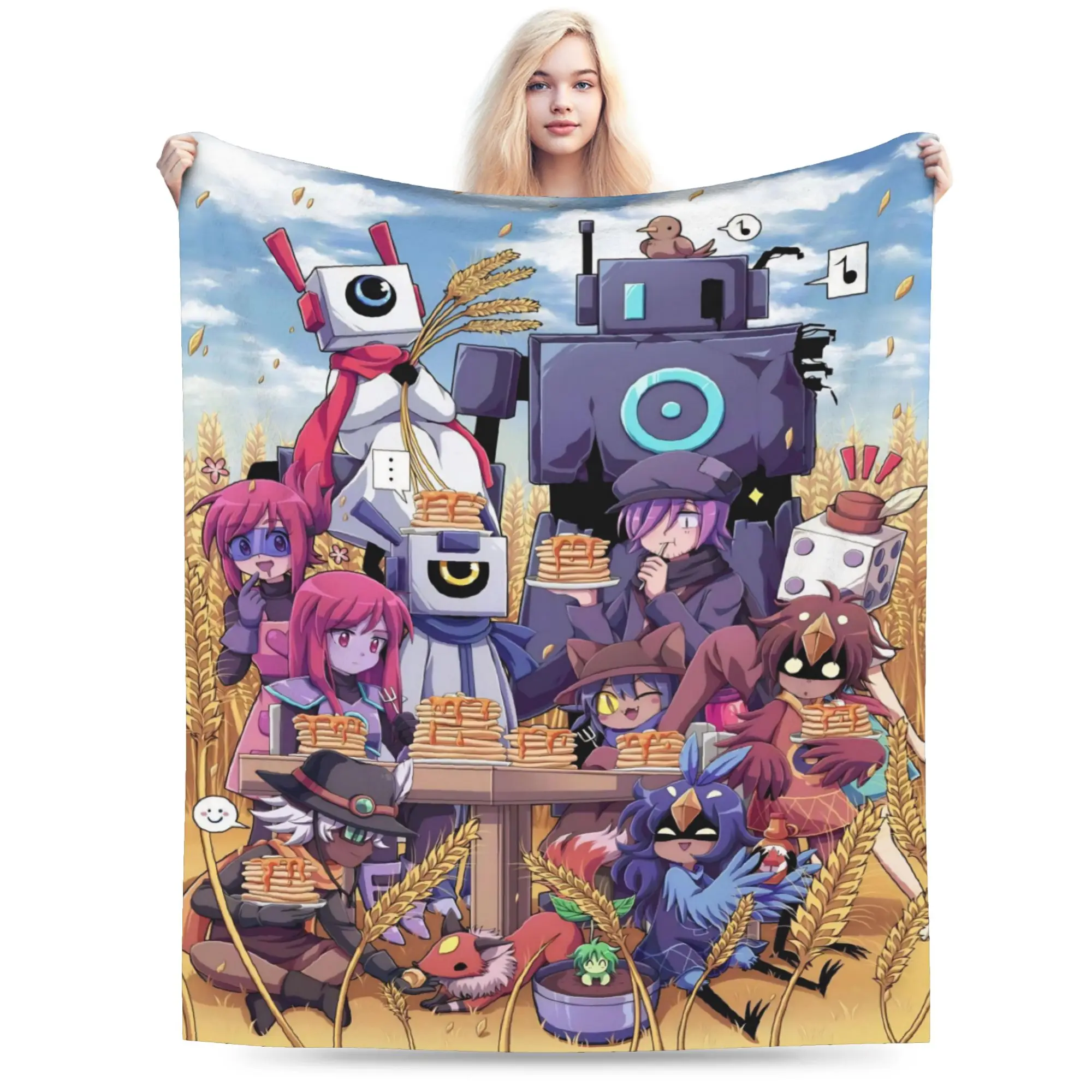 OneShots Niko Printed Blanket For Men Women Ultra Soft  Throw Blankets for Couch 50x60 Inches Multi-size