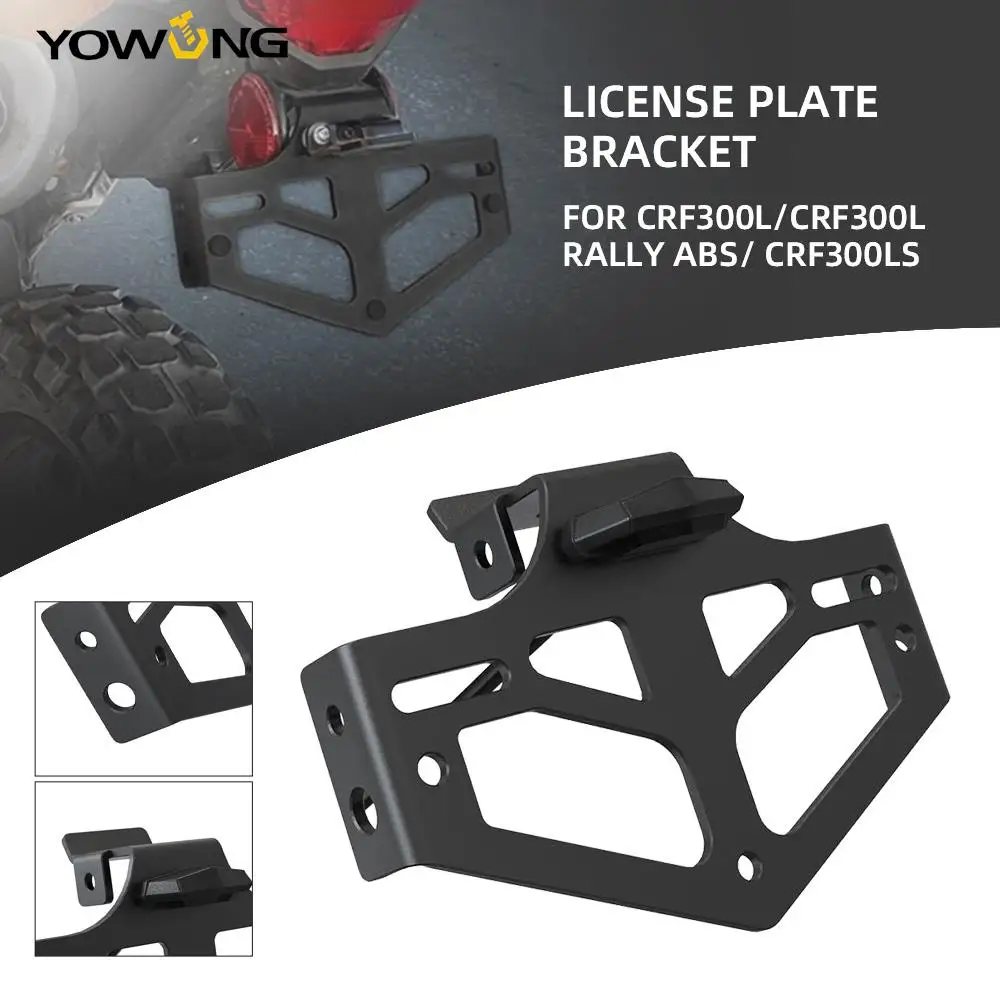 

Motorcycle License Plate For HONDA CRF300L RALLY ABS CRF 300 300L 2021-2023 Accessories Rear Tail Tidy Aluminum Bracket CRF300LS