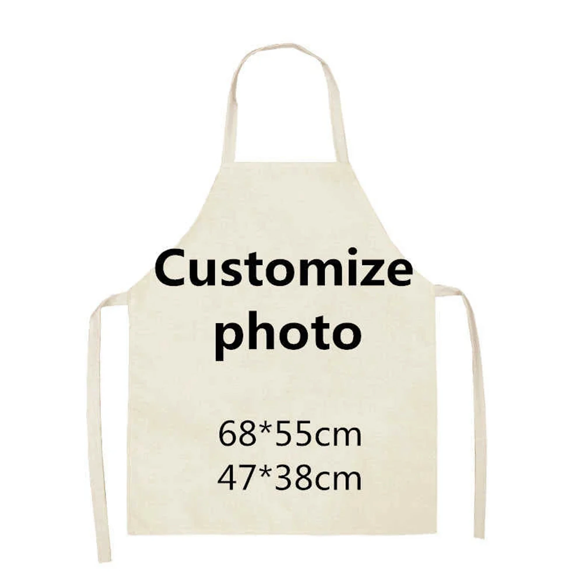 Adult Size Linen Apron Colorful Chicken Pattern Sleeveless Kitchen Wear Home Cooking Apron Printed Bib Apron Kitchen Accessories